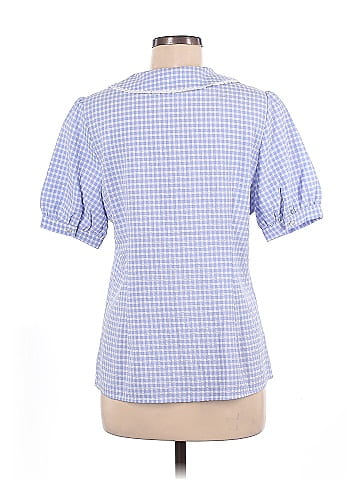 Allegra K Short Sleeve Blouse (view 2)