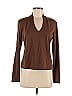 W by Worth Brown Long Sleeve Top Size M - photo 1