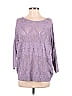 Soho JEANS NEW YORK & COMPANY 100% Acrylic Purple Pullover Sweater Size S - photo 1