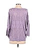 Soho JEANS NEW YORK & COMPANY 100% Acrylic Purple Pullover Sweater Size S - photo 2