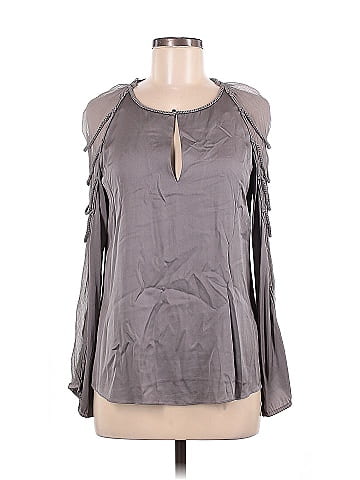 Elie Tahari Long Sleeve Silk Top (view 1)