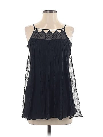 BCBGMAXAZRIA Sleeveless Silk Top (view 1)