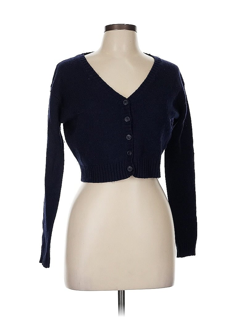 Pre-owned Brandy Melville Cardigan Sweater In Blue