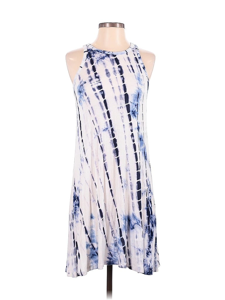 Veronica M. Tie-dye Blue Casual Dress Size S - photo 1