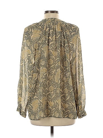 Vince. Long Sleeve Silk Top (view 2)