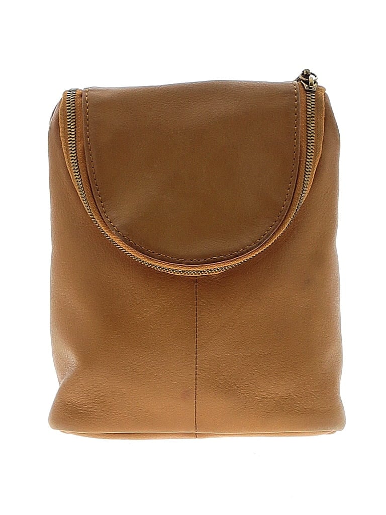 Hobo International 100% Leather Solid Tan Orange Leather Crossbody Bag One size - photo 1
