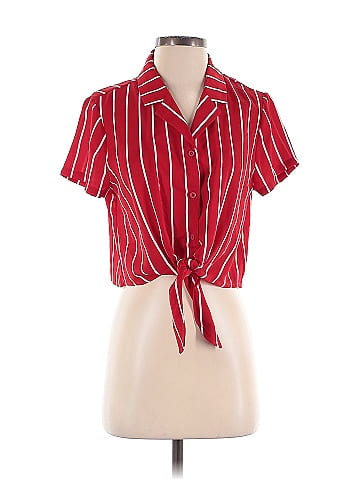 Allegra K Short Sleeve Blouse (view 1)
