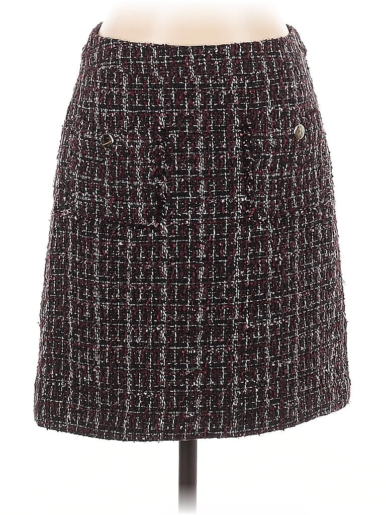 Pre-owned Ann Taylor Loft Casual Skirt In Burgundy