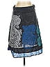 Desigual Graphic Blue Casual Skirt Size S - photo 1
