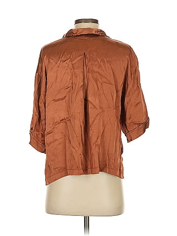Zara 3/4 Sleeve Button-Down Shirt (view 2)