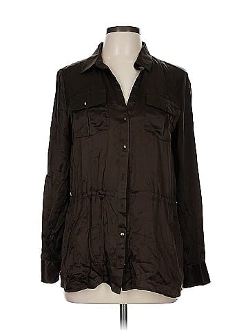 Banana Republic Long Sleeve Silk Top (view 1)