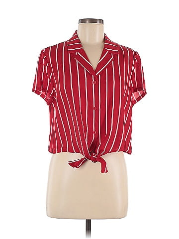 Allegra K Short Sleeve Blouse (view 1)