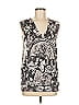 Alberto Makali 100% Polyester Silver Sleeveless T-Shirt Size M - photo 1