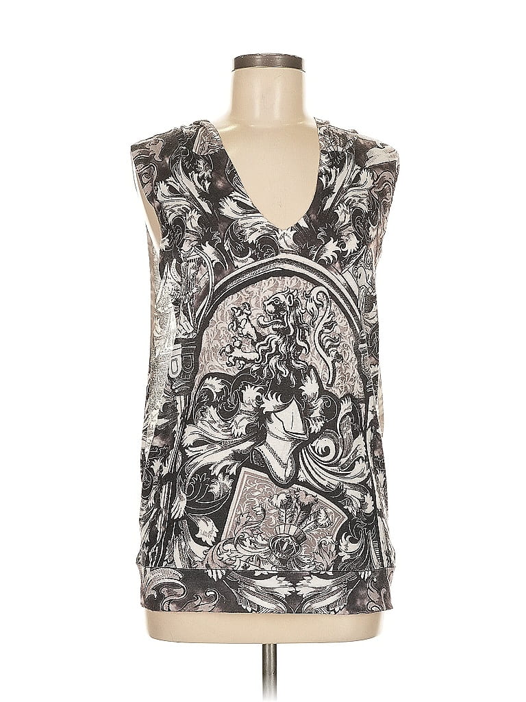 Alberto Makali 100% Polyester Silver Sleeveless T-Shirt Size M - photo 1