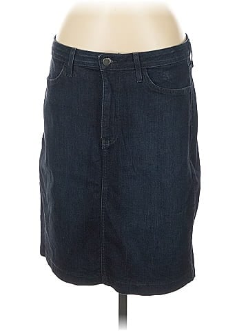 Just Black Denim Skirt (view 1)