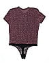 ALIX Burgundy Bodysuit Size S - photo 2