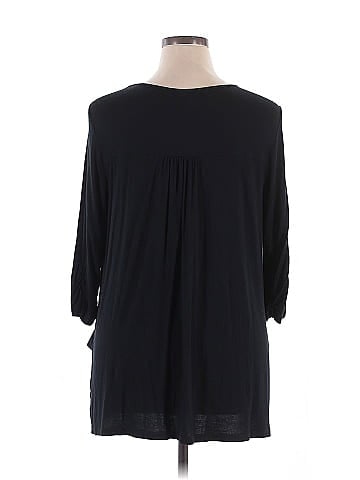 LOGO by Lori Goldstein 3/4 Sleeve Top (view 2)