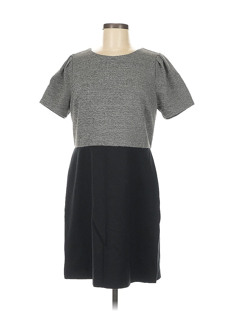 Pre-owned Ann Taylor Loft Casual Dress In Gray