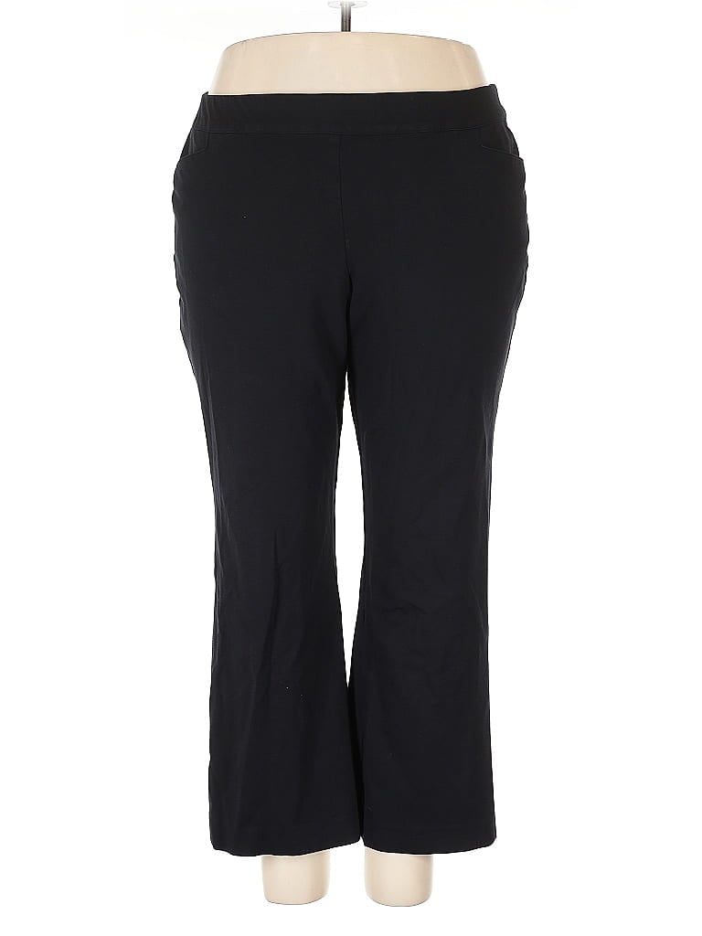 Lane Bryant Solid Black Active Pants Size 18 - photo 1