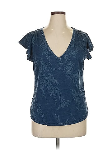 White House Black Market Short Sleeve Blouse (view 1)