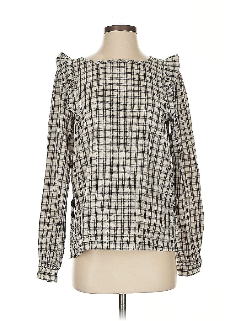 Click to view more detailed imagery on our partner's website Pre-owned Ann Taylor Loft Long Sleeve Blouse In White