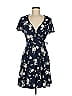 Fortune + Ivy Floral Blue Casual Dress Size M - photo 1