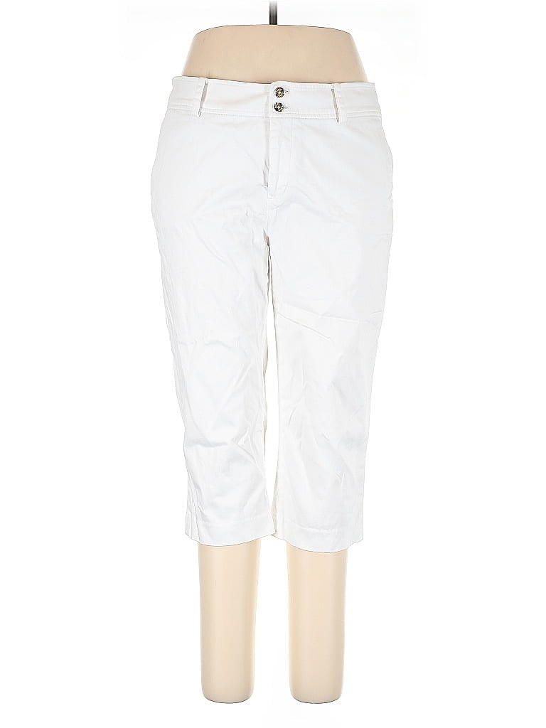 Pre-owned Chaps Casual Pants In White