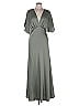 BHLDN 100% Polyester Gray Green Cocktail Dress Size 10 - photo 1