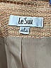 Le Suit Tweed Tan Orange Blazer Size 6 - photo 3