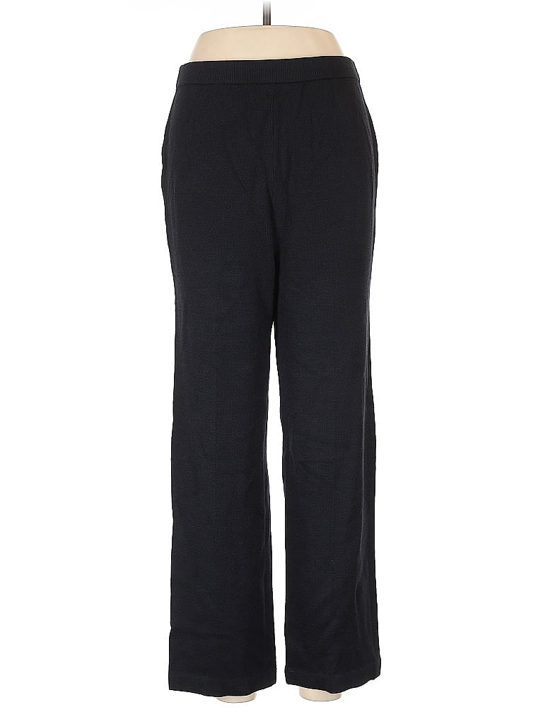 St. John Collection Solid Black Wool Pants Size 8 - photo 1