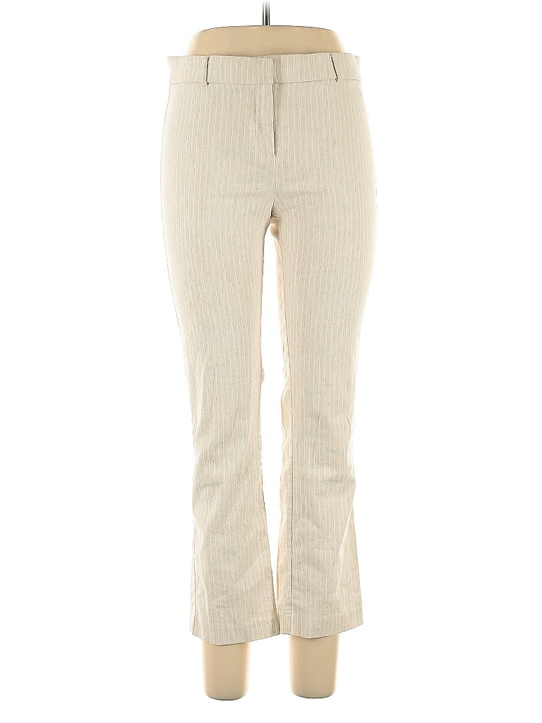 Amanda + Chelsea Chevron-herringbone Ivory Casual Pants Size 10 - photo 1