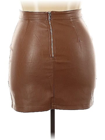 Zeagoo Faux Leather Skirt (view 2)