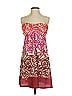 Becca Paisley Burgundy Cocktail Dress Size M - photo 1
