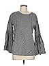 Solitaire Gray 3/4 Sleeve Top Size L - photo 1