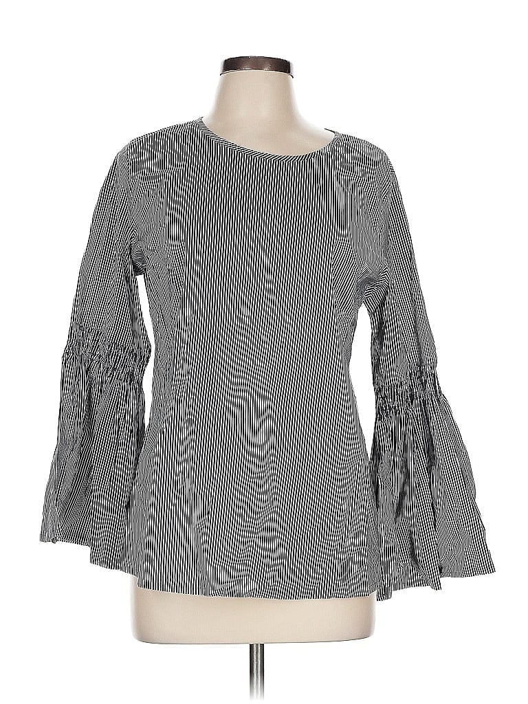 Solitaire Gray 3/4 Sleeve Top Size L - photo 1