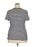 Perfect Stripes Gray Short Sleeve T-Shirt Size XXL - photo 2