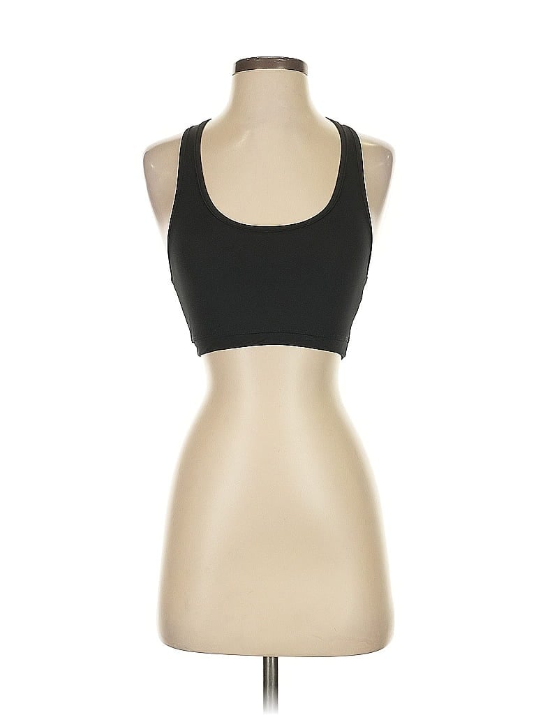 Pre-owned Asos Design Tank Top Black Solid Pattern Halter Neckline Tops
