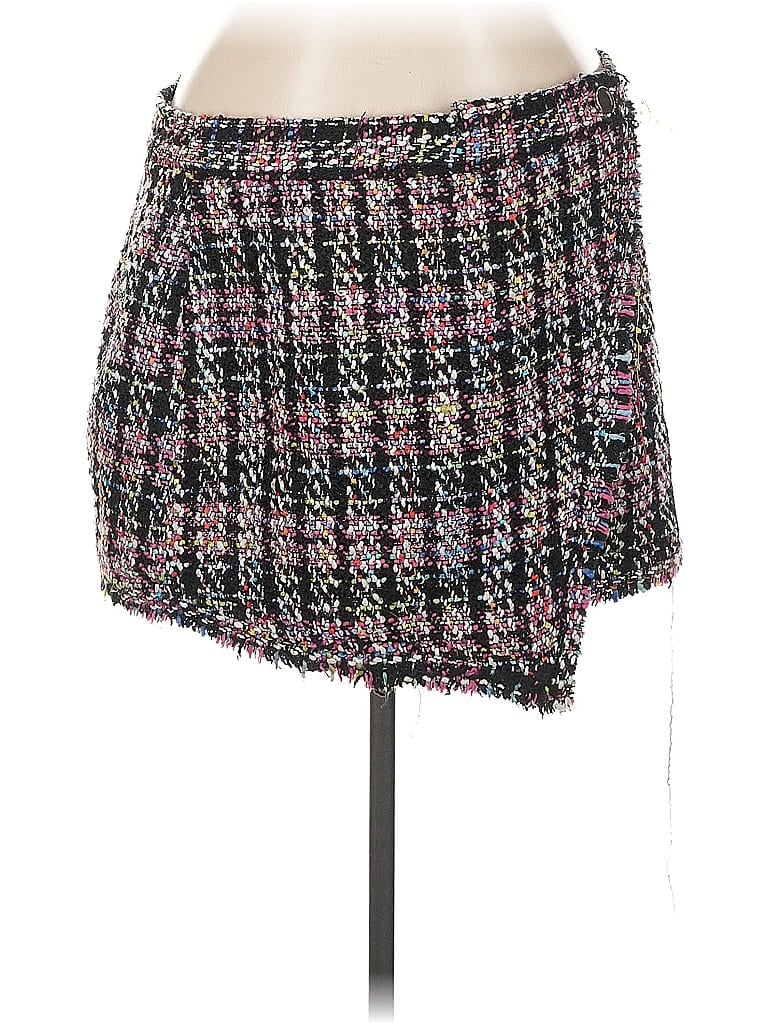 ASOS Tweed Purple Black Casual Skirt Size 14 - photo 1