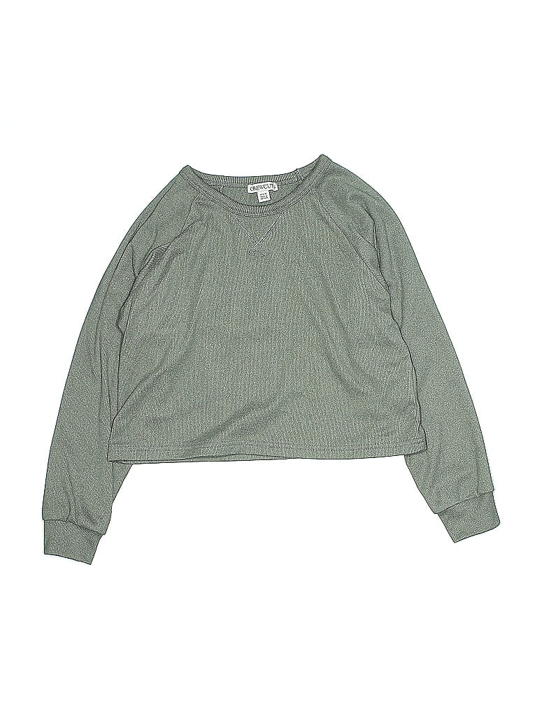 Click to view more detailed imagery on our partner's website Pre-owned Crewcuts Kids' Long Sleeve T-shirt In Green