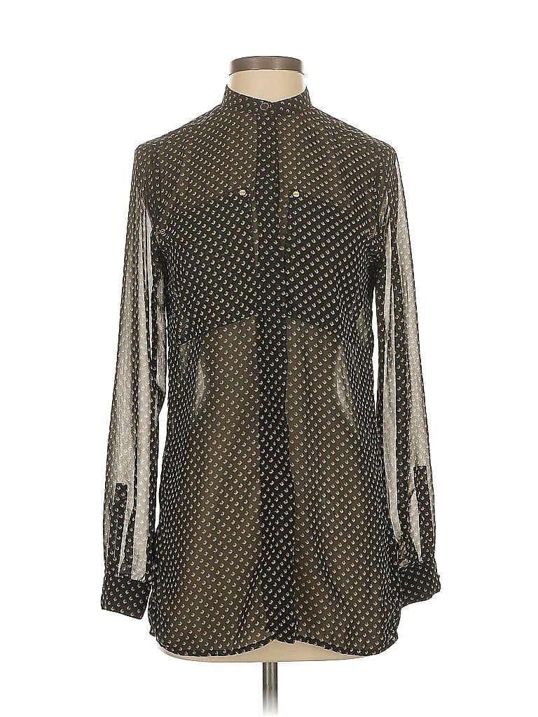 Pre-owned Michael Michael Kors Long Sleeve Blouse In Black