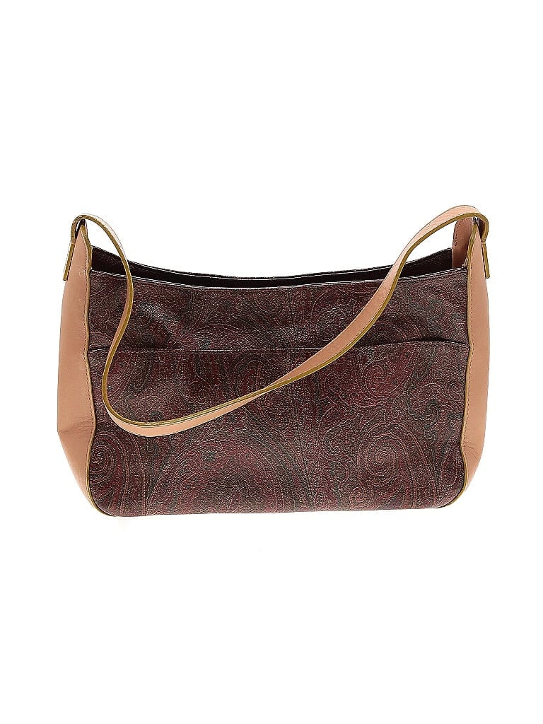ETRO Paisley Brown Leather Shoulder Bag One size - photo 1