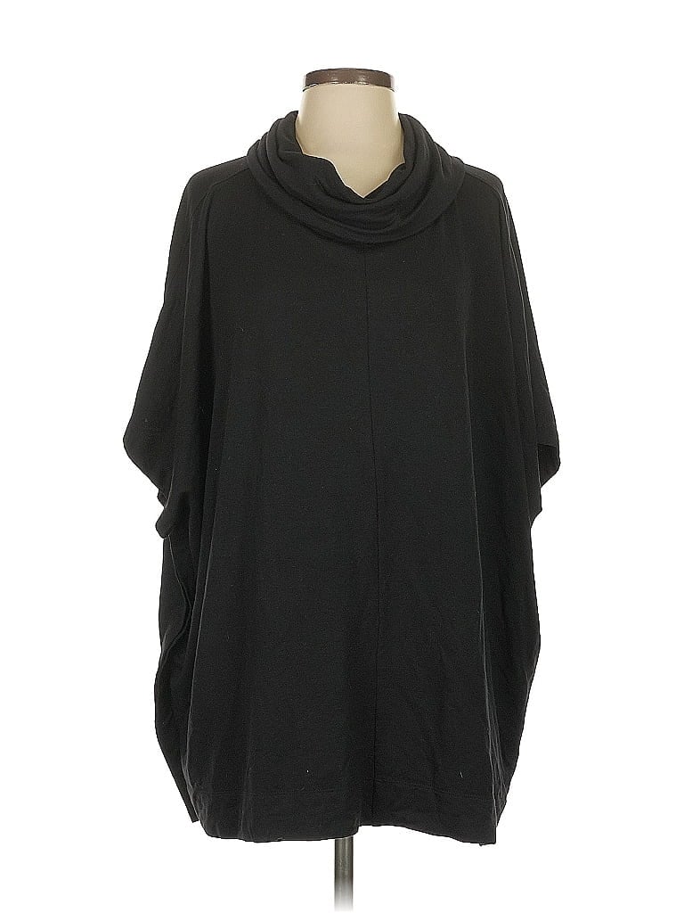 Pre-owned Ann Taylor Loft Outlet Poncho In Black