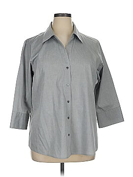 Foxcroft 3/4 Sleeve Button Down Shirt