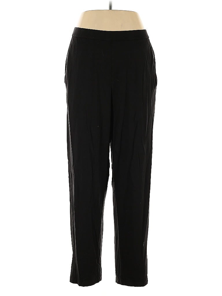 Pre-owned Eileen Fisher Casual Pants In Black