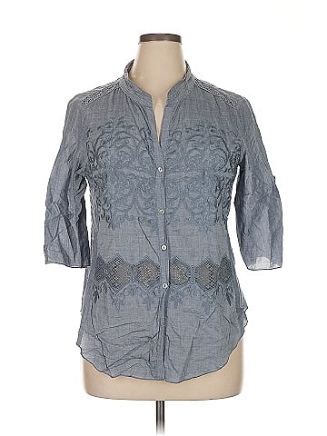 Dylan 3/4 Sleeve Button-Down Shirt (view 1)