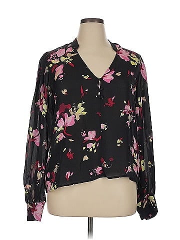 A.L.C. Long Sleeve Silk Top (view 1)