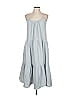 Magaschoni 100% Cotton Gray Casual Dress Size L - photo 1