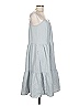 Magaschoni 100% Cotton Gray Casual Dress Size L - photo 4