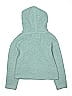 Abercrombie 100% Polyester Teal Blue Zip Up Hoodie Size 9 - photo 2