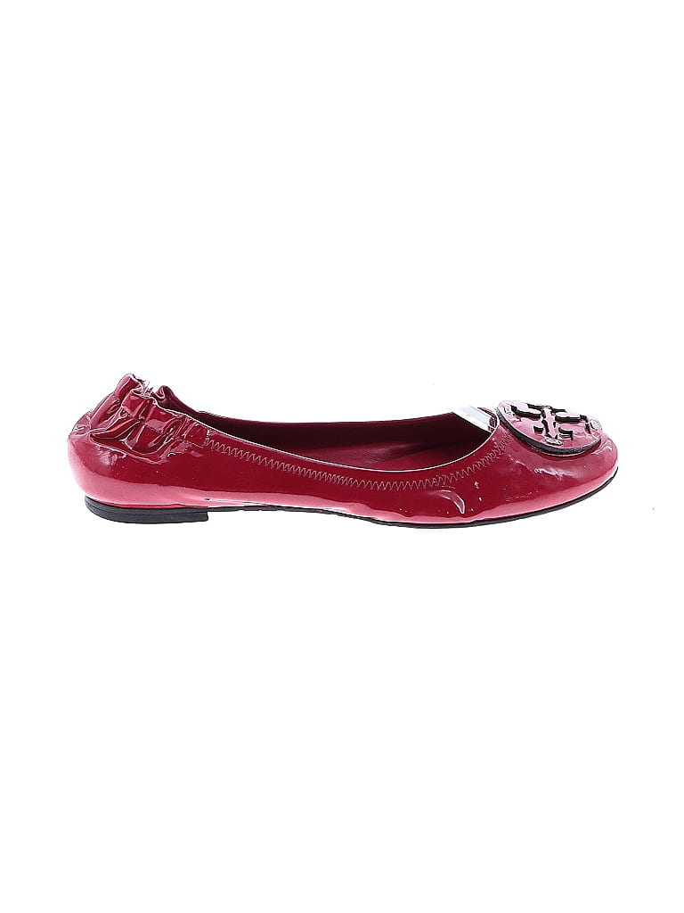 Tory Burch Burgundy Pink Flats Size 7 1/2 - photo 1